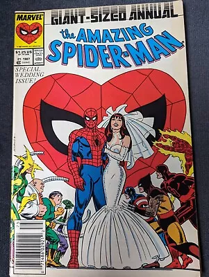 Buy Amazing Spiderman Giant Sized Annual #21 Peter Marries MJ Wedding Special • 30£