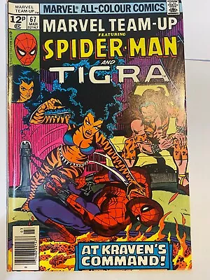 Buy MARVEL TEAM-UP #67  Spider-Man  Marvel UK Price 1978 VF/NM • 4.99£