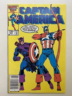Buy Captain America #317 Newsstand (Marvel Comics, 1986) Hawkeye GEMINI SHIPPED! • 12.06£