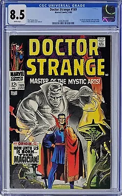 Buy Doctor Strange #169 CGC 8.5 Marvel 1968 White Page 1st Solo Title Origin Retold  • 592.96£