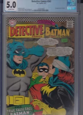 Buy Detective Comics 363- 1967 - 2nd Batgirl - CGC 5.0 • 149.99£