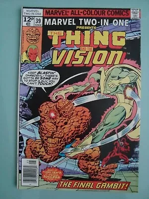 Buy MARVEL TWO-IN-ONE #39. The Thing & The Vision & Daredevil. Marvel Comics 1978. • 3£