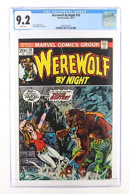 Buy Werewolf By Night #10 - Marvel Comics 1973 CGC 9.2 Gerry Conway Story Tom Sutton • 103.14£