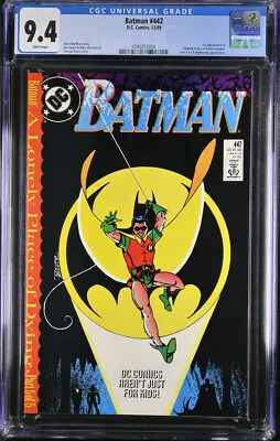 Buy Batman #442*CGC Grade 9.4*White Pages*1st Appear. Timothy Drake In Robin Costume • 35.58£