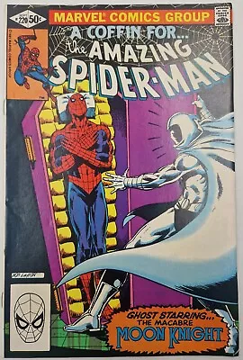 Buy The Amazing Spiderman #220 - 1981 Marvel Comics High Grade Moon Knight & Spidey • 1.04£