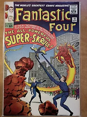Buy Fantastic Four # 18 - 1st App Super-skrull / 6.5 Fn+ Kirby - Marvel 1963 • 400£