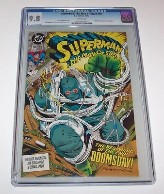 Buy Superman: Man Of Steel #18 - DC 1992 Key Issue - CGC NM/MT 9.8 - (1st Doomsday) • 114.59£