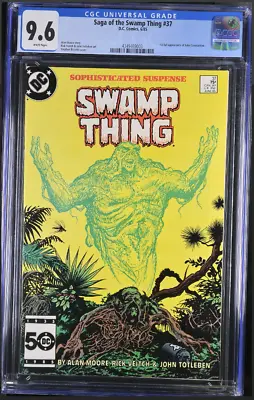 Buy Saga Of The Swamp Thing #37 CGC 9.6  1st Appearance Of John Constantine • 519.69£