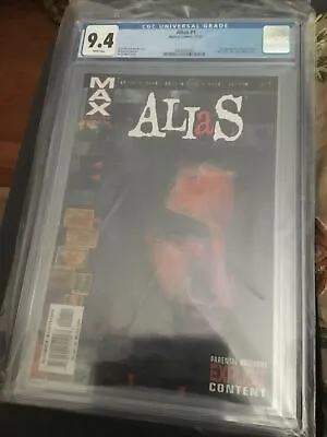 Buy Alias #1 CGC 9.4 NM White Pages 1st Appearance Of Jessica Jones 1st MAX Title  • 67.04£