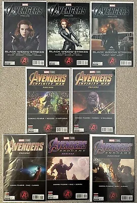 Buy MARVEL’s Avengers Black Widow Strikes, Infinity War & Endgame Movie Prelude #1-3 • 60£