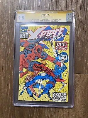 Buy 🔥X-Force 11 CGC 9.8 WP Signed By Liefeld And Nicieza!!! 1st “real” Domino!🔥 • 199.16£