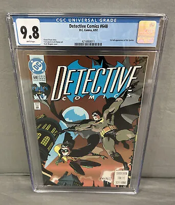 Buy Detective Comics #648 CGC 9.8 White Pages 1st Appearance Of The Spoiler • 103.08£
