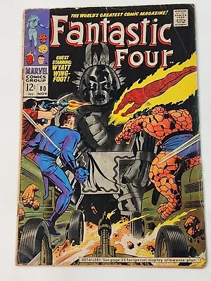 Buy Fantastic Four 80 Marvel 1st Tomazooma Stan Lee Jack Kirby Silver Age 1968 • 27.70£