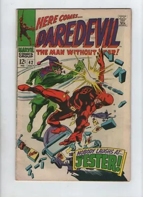 Buy Marvel Comics DAREDEVIL THE MAN WITHOUT FEAR  No 42 July 191968 12c USA • 29.99£