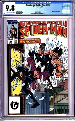 Buy SPECTACULAR SPIDER-MAN #129- CGC 9.8 OWP - DIRECT EDITION - CRACKED CASE BARGAIN • 35.48£