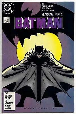 Buy Batman Vol 1 No 405 Mar 1987 (VFN-) (7.5) DC, Modern Age, Batman Year One Part 2 • 25.51£