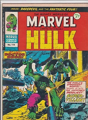 Buy The Mighty World Of Marvel #114 December 7th 1974 *MARVEL UK* • 7.99£