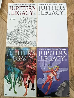 Buy Jupiter's Legacy Issue 1 4 Variant Comic Bundle By Mark Millar And Quitely TV • 16£