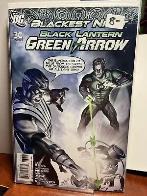 Buy Dc Comics Blackest Night Black Lantern Green Arrow #30 • 3.16£