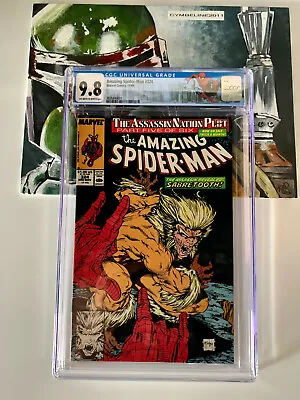 Buy Amazing Spider-Man #324 (11/89)  CGC 9.8 OW/W Classic Cover Todd McFarlane • 197.89£