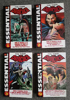 Buy Essential The Tomb Of Dracula Volume 1 2 3 & 4 Full Set Marvel • 125£
