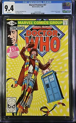 Buy Marvel Premiere 1980 #57 CGC 9.4 1st Marvel Appearance Od Doctor Who White Pages • 55.60£