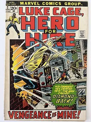 Buy Luke Cage Hero For Hire #2 1st Claire Temple, Diamondback 1972 Mid Grade • 15.80£