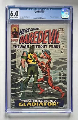 Buy Daredevil #18 CGC 6.0 1st Appearance Of Gladiator Marvel (1966) • 5.50£