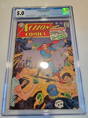 Buy Action Comics #357 CGC 5.0 1967 Silver Age Superman DC Rare 12 Cent Cover • 61.08£