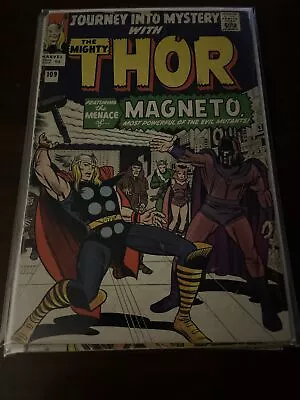 Buy Journey Into Mystery #109 VG+ 4.5 Magneto Appearance! Jack Kirby! Marvel 1964 • 56.22£