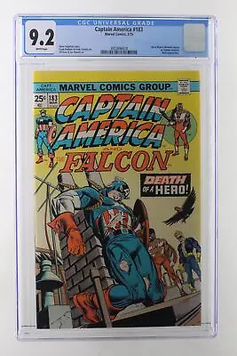 Buy Captain America #183 - Marvel Comics 1975 CGC 9.2 Steve Rogers (Nomad) Returns A • 46.51£