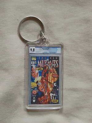 Buy New Mutants 98 CGC 9 8 Mini Slab Keychain Deadpool • 3.96£