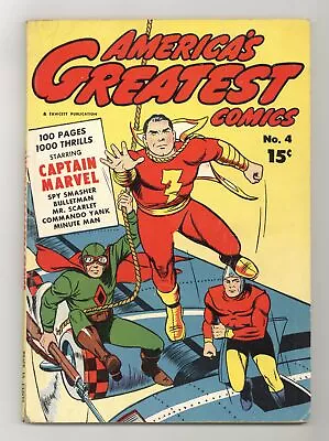 Buy America's Greatest Comics #4 VG- 3.5 1942 • 350.18£