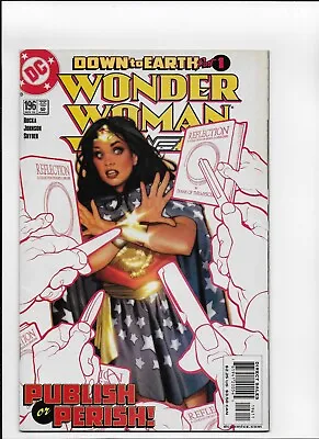 Buy Wonder Woman # 196 ADAM HUGHES COVER Very Fine  1st Print • 4.95£