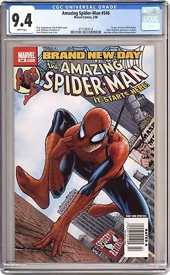 Buy Amazing Spider-Man #546A McNiven 1st Printing CGC 9.4 2008 4111982014 • 195.20£