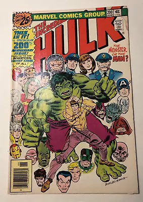 Buy Incredible Hulk #200 Key Anniversary Issue Classic Cover 1976 • 10.69£