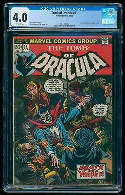 Buy The Tomb Of DRACULA #13 (1973) CGC 4.0 Bronze Age Marvel Comic Book • 51.97£