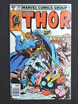 Buy The Mighty THOR No. 292 Comic Book VF+ Feb 1980 Odin's Eye 1st App. • 7.86£
