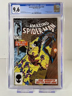 Buy Amazing Spider-Man #265 CGC 9.6, White Pages, 1st Silver Sable, Marvel (1985) • 86.76£