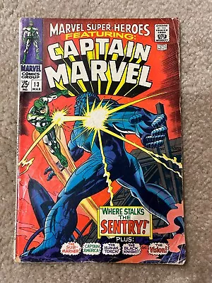 Buy MARVEL SUPER HEROES Featuring Captain Marvel #13 GDVG 1968 1st Carol Danvers • 27.95£
