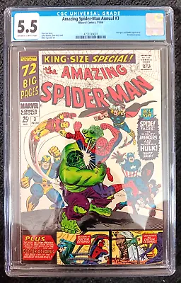 Buy Amazing Spider-man King-size Special Annual 3 Cgc 5.5 Lee & Romita - Avengers!! • 142.97£