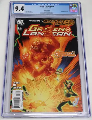 Buy Green Lantern #39 D.C. Comics 4/09 Second Printing CGC Graded 9.4 NM White Pages • 59.57£
