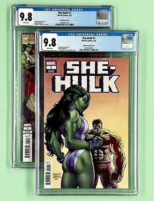 Buy (Lot Of 2) She-Hulk #1 (CGC 9.8) 2022, Dan Jurgens & Stanley Artgerm Lau Covers • 71.70£