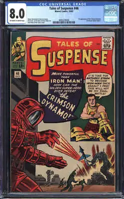 Buy Tales Of Suspense #46 Cgc 8.0 Ow/wh Pages // 1st Appearance Crimson Dynamo 1963 • 791.58£