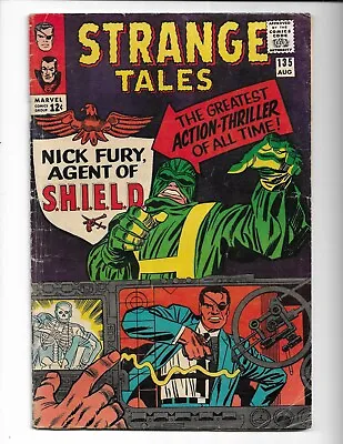 Buy Strange Tales 135 - Vg 4.0 - 1st Appearance By Nick Fury, Agent Of Shield (1965) • 79.03£