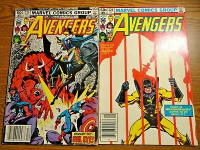 Buy Avengers #224,226 Newsstand Lot Of 2 Black Knight Key 1st Print Set Marvel MCU • 18.51£