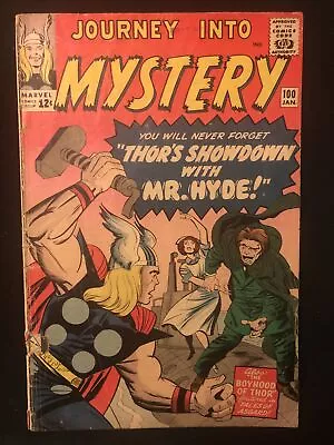Buy Journey Into Mystery 100 3.0 Qualified Cover Detached At Lower Staple Mylite Ln • 38.60£