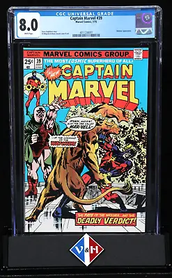 Buy CAPTAIN MARVEL #39 ~ CGC 8.0 ~ The Watcher, Mar-Vel ~ Marvel (1975) • 55.60£