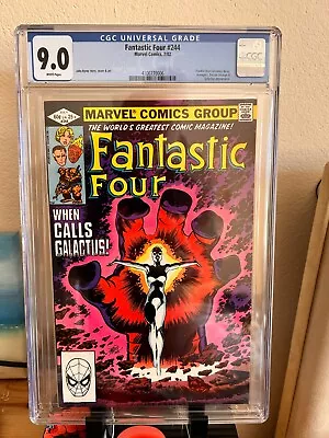 Buy Fantastic Four 244 CGC 9.0 1st Frankie Raye As Nova Key Book 1982 Deadpool 3 • 150£