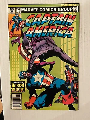 Buy Captain America #254 Comic Book  Death Of 1st Union Jack & Baron Blood • 4.19£